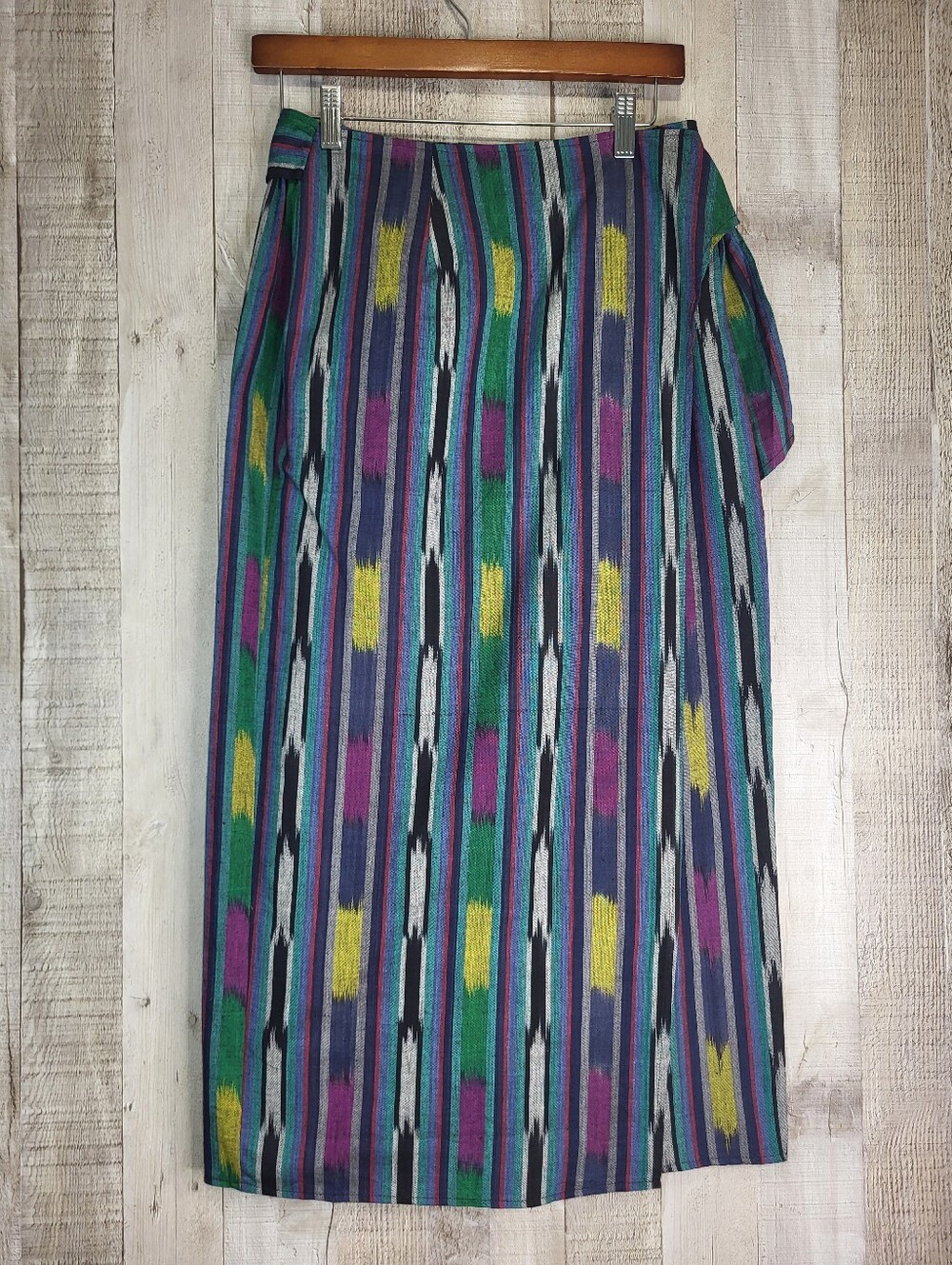 KGR Vintage Multicolor Wrap Cotton Skirt. Size 10.